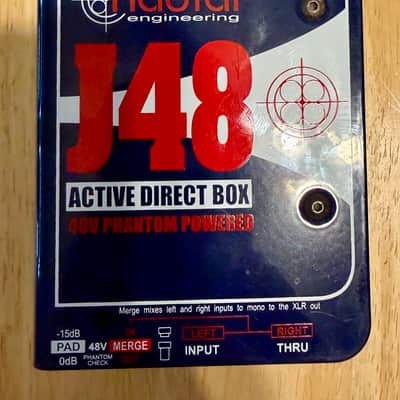 Radial J48 Active Direct Box 2010s - Blue image 1