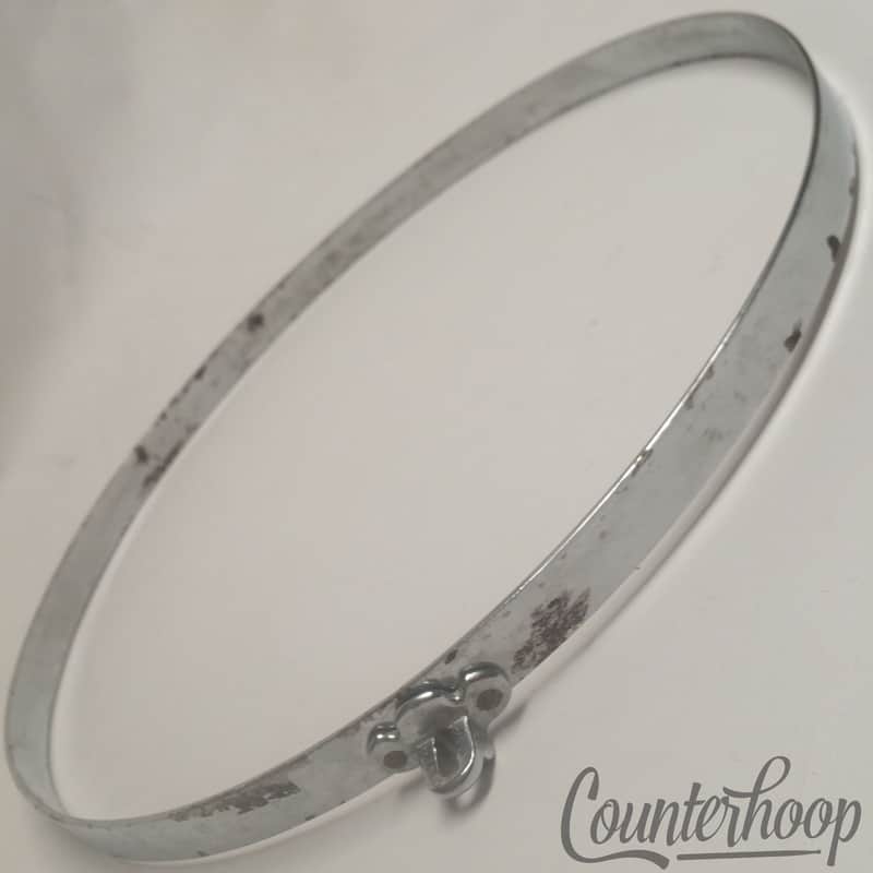 Gretsch 14"Straight Stick-Chopper Chrome Snare Drum Batter Rim/Hoop-Strainer USA image 1