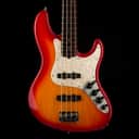 Pre Owned '05 Fender American Deluxe Jazz Bass Aged Cherry Burst With OHSC