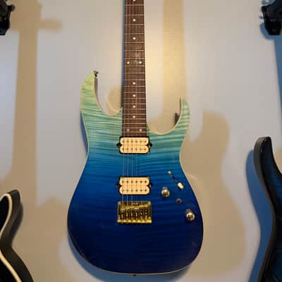 Ibanez RG421HPFM 2019 - Present - Blue Reef Gradation image 2