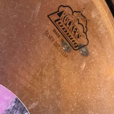 Ludwig Concert Toms 14” and 15” 1970s  - Black image 5