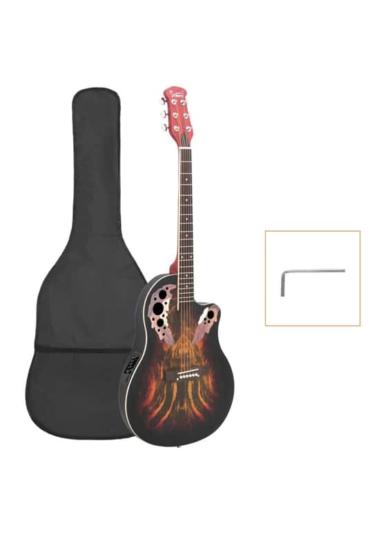 Glarry Ovation- Like Guitar, new with gig bag image 1