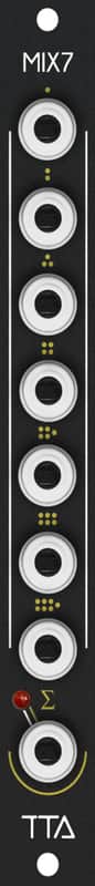 TIPTOP AUDIO MIX7 BLACK ANALOG SUMMING MIXER : B-STOCK : [DETROIT MODULAR] image 1