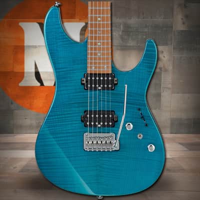 Ibanez Martin Miller Signature 6 String Electric Guitar w/Case - Transparent Aqua Blue (MM1TAB) image 1