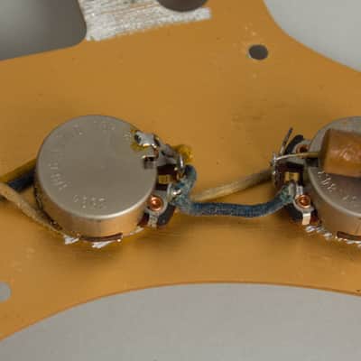 Fender  Jazzmaster Solid Body Electric Guitar (1959), ser. #34376, original tweed hard shell case. image 21