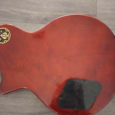 Upgraded Vintage V100-IT W/ Gibson 61 Burstbucker Pickups Kluson CTS pots Series Single Cut Iced Tea image 10