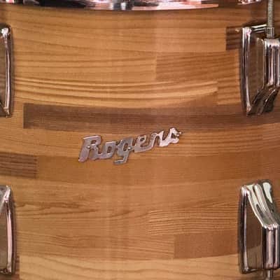 Rogers Powertone 13" Rack Tom Drum Vintage 60's Butcher Block image 4