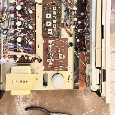 Harman/Kardon 50+ Vintage Multichannel Receiver with Original Wood Case — Serviced, Cleaned, LED Dial Lighting image 9