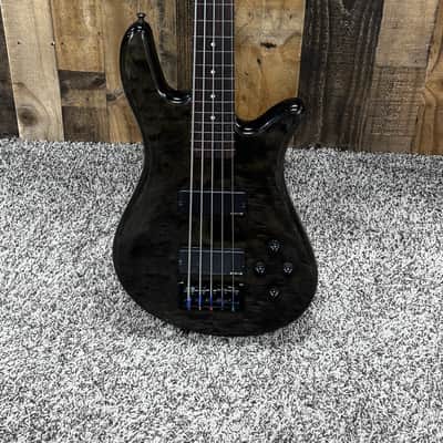 Spector Legend 5 Custom – Lined Fretless, Trans Black Quilted image 1
