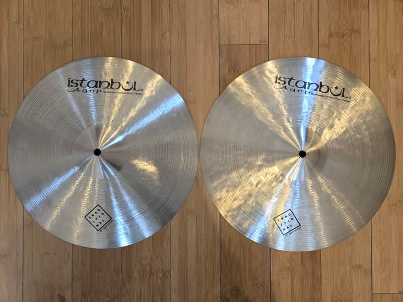 Cymbals - Istanbul Agop 15" Traditional Dark Hi Hats image 1