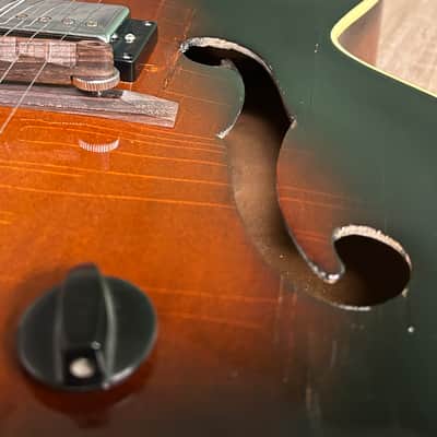 RARE Epiphone Triumph 1938 Tobacco Burst Hollow Body Electric Guitar #2709 image 25
