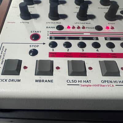 JoMox Alpha Base Analog Drum Synthesizer 2017 - Present - White / Natural image 5