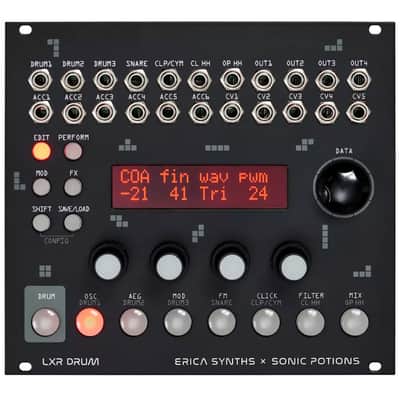 Erica Synths LXR 7 Voice Percussion Synthesizer Drum Module image 1