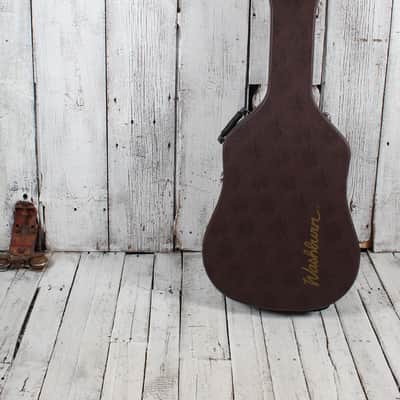 Washburn D100SWE Dreadnought Acoustic Electric Guitar with Hardshell Case image 16