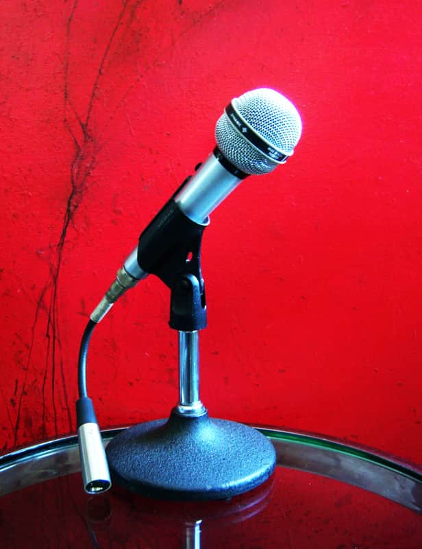Vintage 1970's Shure PE585 / SA585 dynamic cardioid microphone High Z w accessories 585SA SM58 # 2 image 1