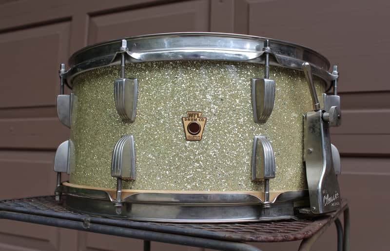 WFL No. 902 Ray McKinley / Symphonic Super Classic 6.5x14" 16-Lug Snare Drum with P-87 Strainer 1948 - 1959 image 4