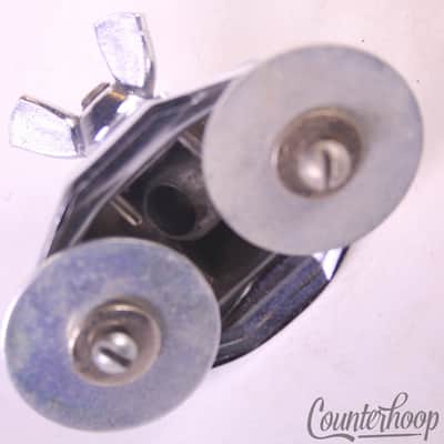 *Ludwig Floor Tom Leg/L-Arm/Bass Drum Spur Mount Chrome Wing-Nut Vintage 60s-70s image 3