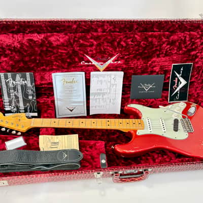 Fender Stratocaster 66 Relic Masterbuilt Dennis Galuszka Custom Shop 2014 Chrome Red image 17