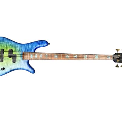 Spector USA NS-2, Custom Matte Green-Blue Burst w/ Haz-Lab / 1.5 Nut *On Order, ETA Nov. 2026 image 6
