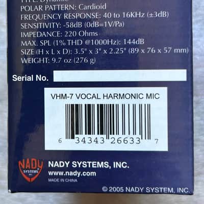 Nady VHM-7 Bushman Torpedo Vocal & Harmonica Microphone 2,000’s - Bright Chrome image 9