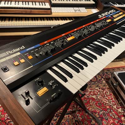 Roland Juno-60 61-Key Polyphonic Synthesizer 1982 - 1984 - Black image 11