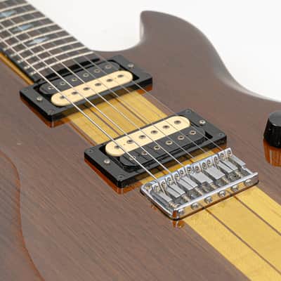 Aria Pro II TS-600 Tri-Sound Series Natural w/ Neck-Thru Construction, Versatile Electronics image 5