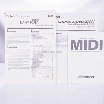 Roland M-GS64 Vintage Sound Expansion Module Synthesizer Rack MGS64 image 4