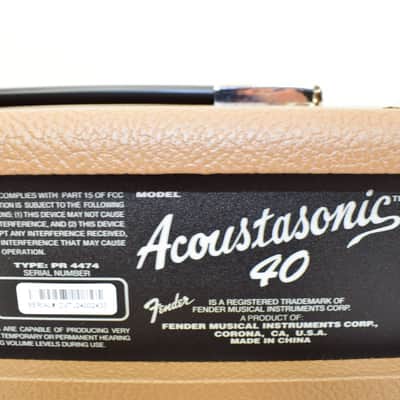2024 Fender Acoustasonic 40 40-Watt 2x6.5" Acoustic Guitar Amplifier image 8