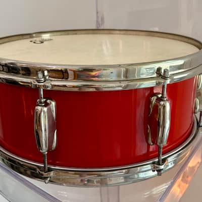 Slingerland Radio King 3-ply with NOB hardware Late ‘50s - Gloss red lacquer image 2