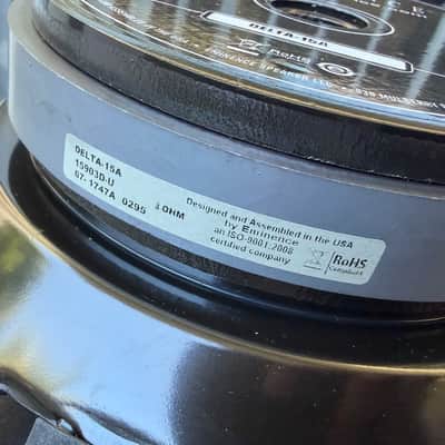 Eminence Delta-15A 15" Speaker - Made in USA image 6