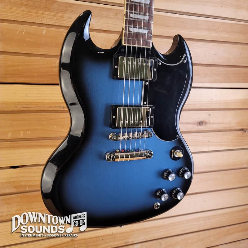 2025 Gibson SG Standard '61 with Gibson Hard Case - Pelham Blue Burst, 5lbs 14oz! image 1