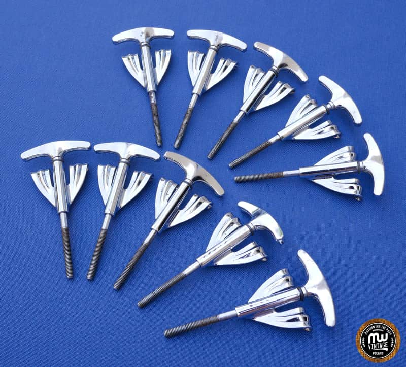 Ludwig Super Classic Vistalite Clawhooks Claws T-rods Pack Of 10 VG Vintage NO.2 image 1