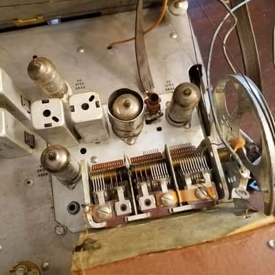 The Fisher Tube Preamp, receiver control amp console D-39 290-T MPX-77 1963 - Gold image 6