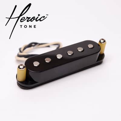 Big Sur vintage tone Stratocaster (strat) pickup Set - Black Covers **IN STOCK** image 5