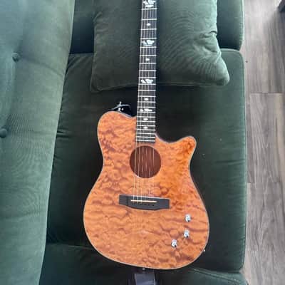 Carvin CC275 Craig Chaquico Thinline Acoustic Electric 2000s - Quilted Maple image 2