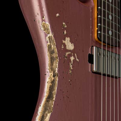 Fender Custom Shop 1966 Stratocaster SH Heavy Relic - Aged Burgundy Mist Metallic #88392 image 10