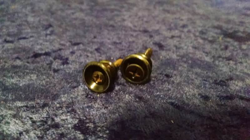 1980s ALLparts Black strap buttons image 1