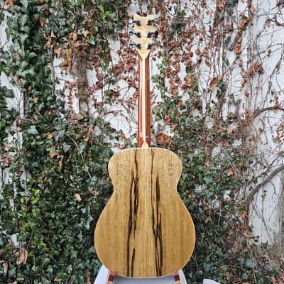 Wilhelm Guitars Black Limba, German Spruce OM Acoustic Guitar image 2
