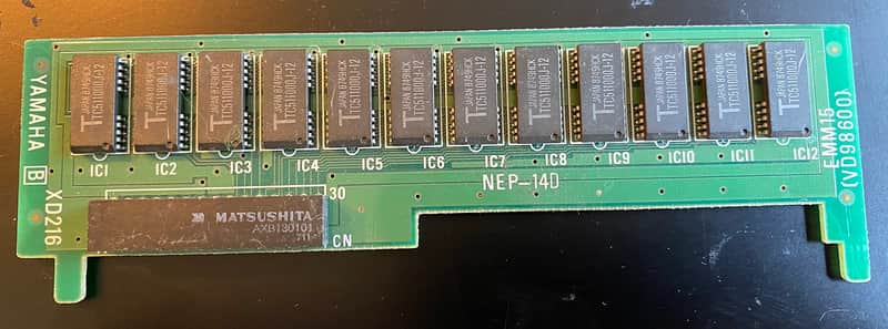 Yamaha EMM15 Original RAM Module for Yamaha TX16W