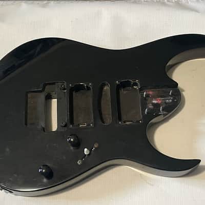 1994 Korean Ibanez RG470 Black Basswood Guitar Body Floyd Ready image 2