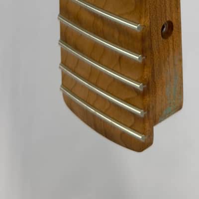 Warmoth Warhead Headstock Electric Guitar Neck 2025 - Roasted Flame Maple image 7