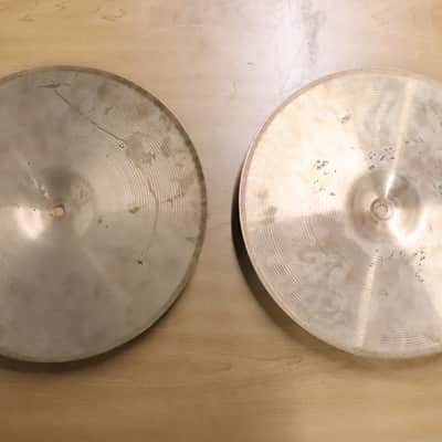 Sabian 14" B8 Hi-Hat Cymbals Vintage 1980's image 11
