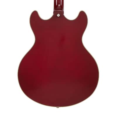 D'Angelico Premier DC Semi-Hollow Guitar - Burnt Red - Open Box image 7
