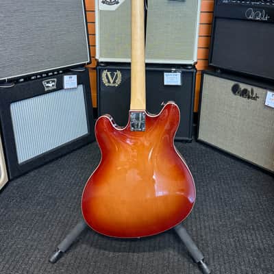 Squier "Affinity Starcaster Deluxe", Sienna Sunburst - Open Box image 2