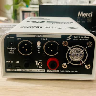 Two Notes Torpedo Captor X 16ohm Stereo Reactive Load Box / Attenuator 2020 - White image 2