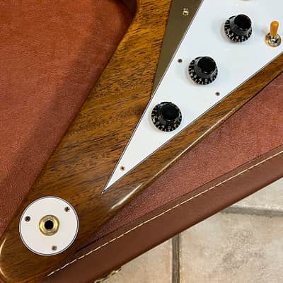 2026 Gibson Custom Shop 1958 Flying V Mahogany Antique Natural VOS image 3