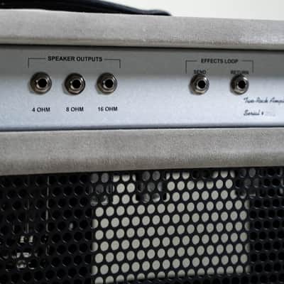 Two-Rock Silver Sterling Signature 150W Head, 230V - Grey Suede image 6