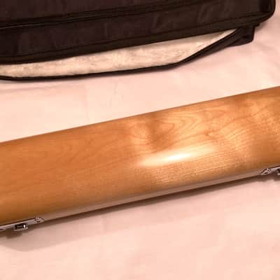 Light Color Wood French Case for C Foot Flute-with Plush Cover-Fits Most Models! image 2