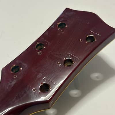 Series 10 Les Paul copy Flame Maple burst Neck mahogany rosewood pearl inlay Vintage 90s image 9