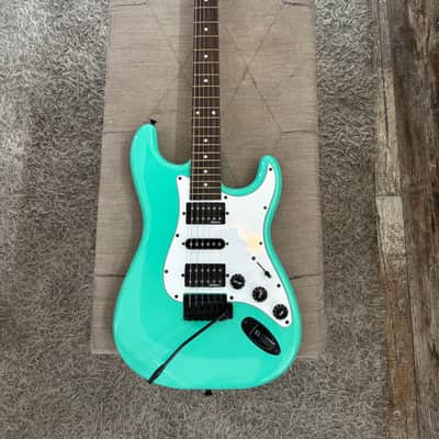 Jackson Stratocaster style Gloss Teal Green image 2